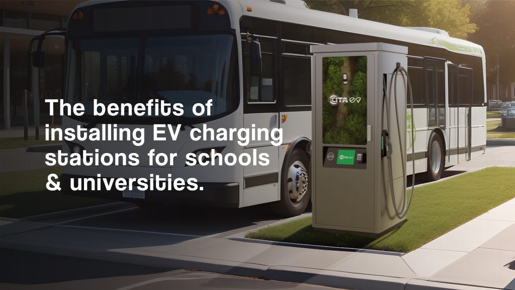 How can universities benefit from installing EV charging stations on campus